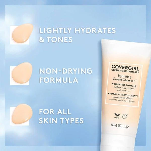 Covergirl COVERGIRL Clean Fresh Skincare Hydrating Cream Cleanser 150ml 3