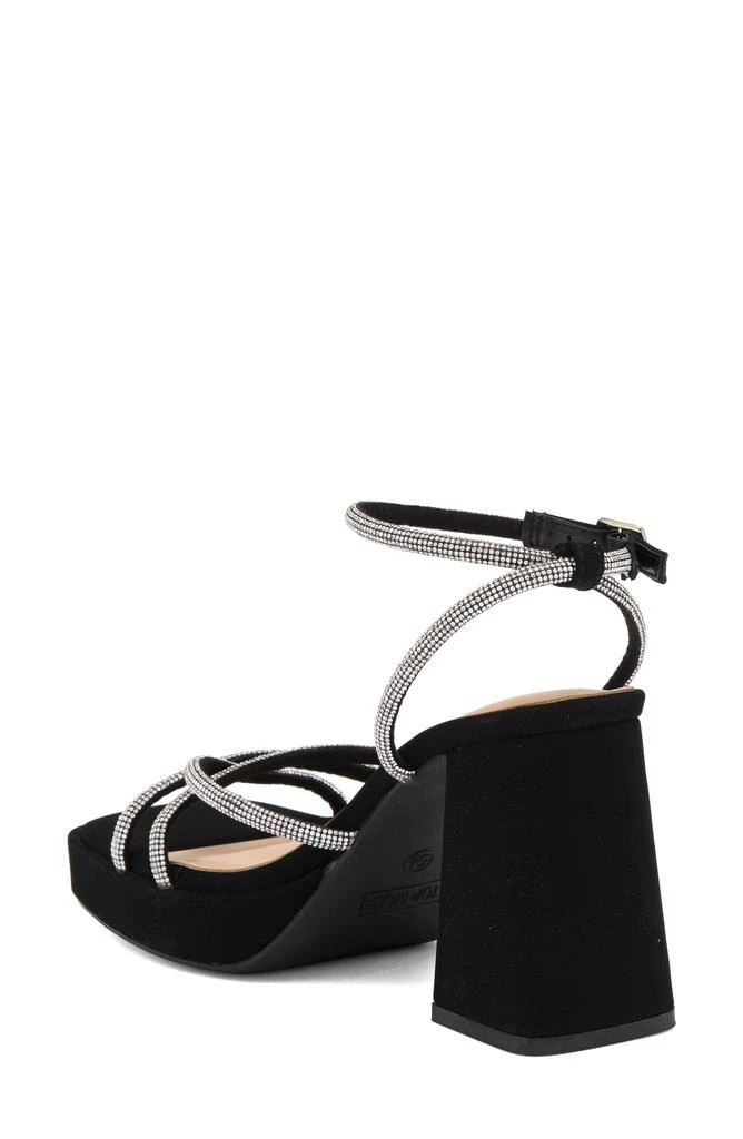 TOP GUY SHOES Crystal Platform Sandal 2