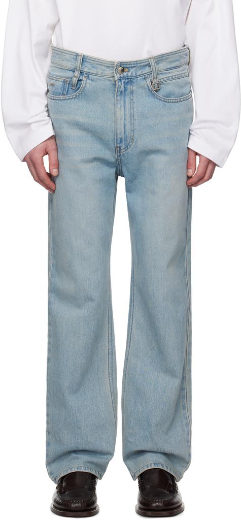 Wooyoungmi Blue New Straight Jeans