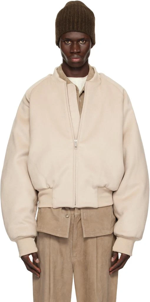 Entire Studios Off-White Raglan Bomber Jacket 1