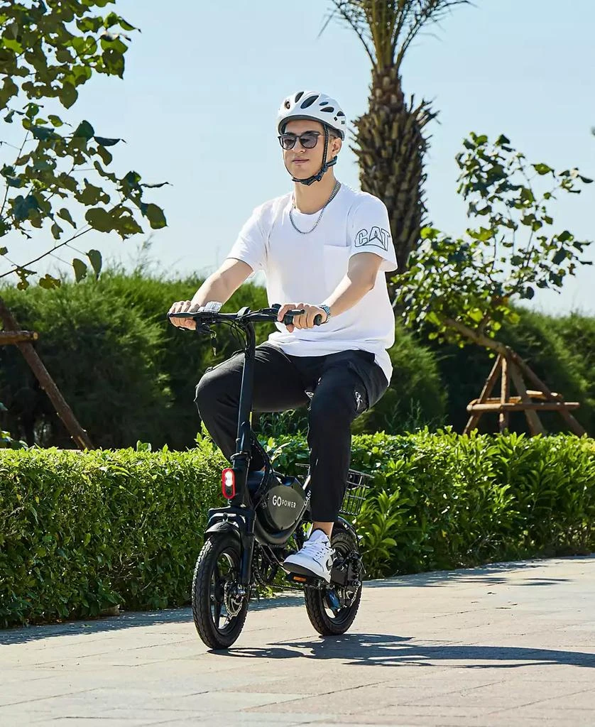 Gopowerbike GoDash Electric Bike | Compact Folding Adult Mini E-Bike | Dual Disc Brakes | Dual Shock Suspension | Throttle and Pedal Assist | 400W Motor | 14” Tires | Up to 30 Mile Range 9