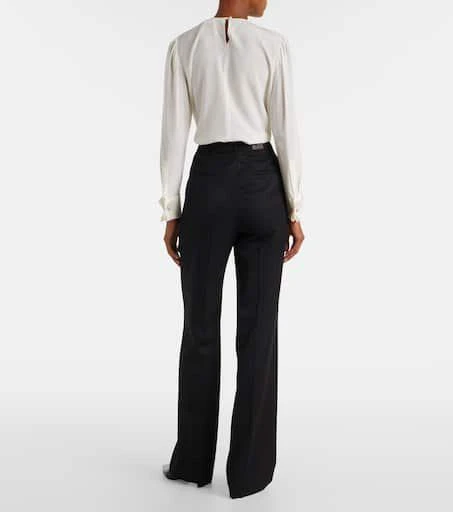 Max Mara Cannes virgin wool straight pants 3