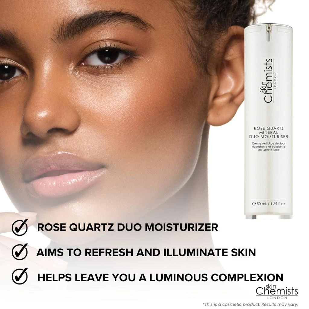 skinChemists Rose Quartz Duo Moisturizer 50ml Twin Value Savings Pack 5