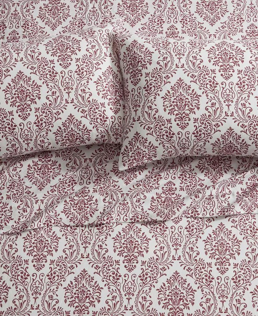 Tahari Home Damask 100% Cotton Flannel 4-Pc. Sheet Set, King 2