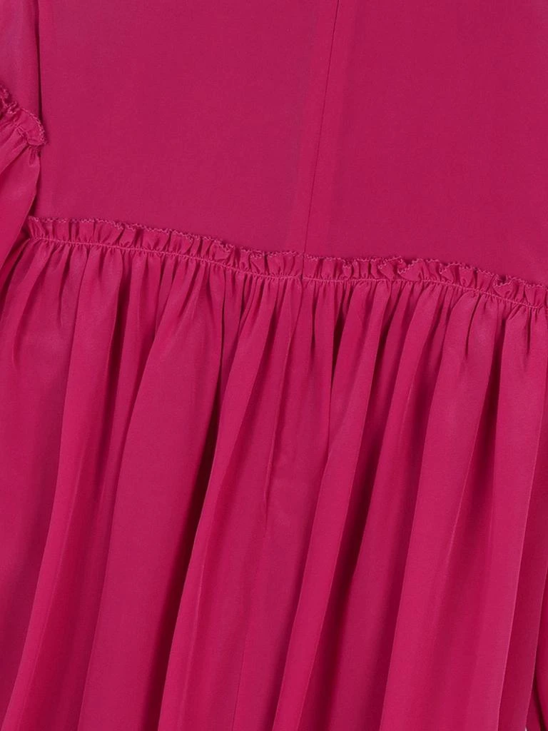 Chloé Chloé Girls Silk And Lace Detail Ceremony Dress in Pink 4