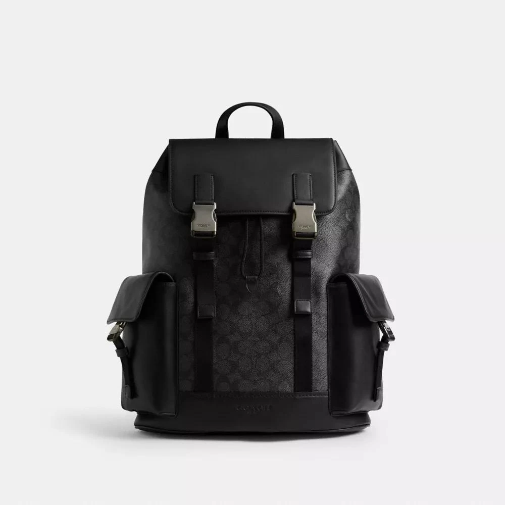 Coach Clark Backpack In Signature Canvas 1