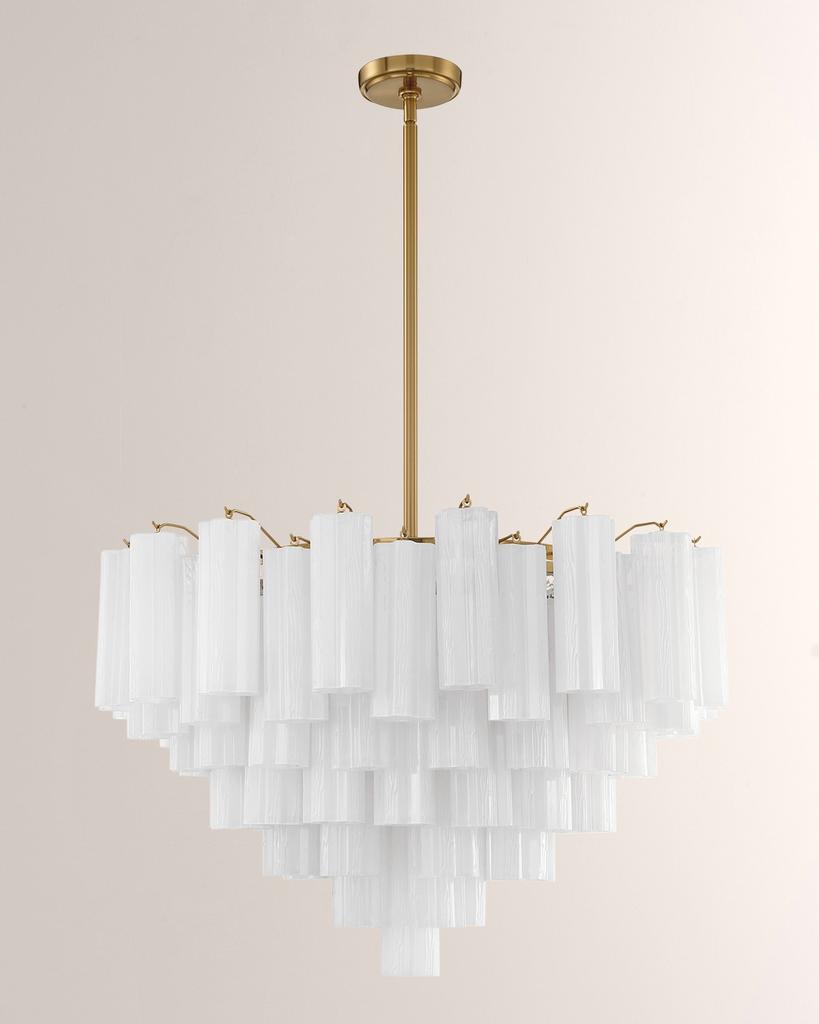 Crystorama Addis 16-Light Aged Brass Chandelier