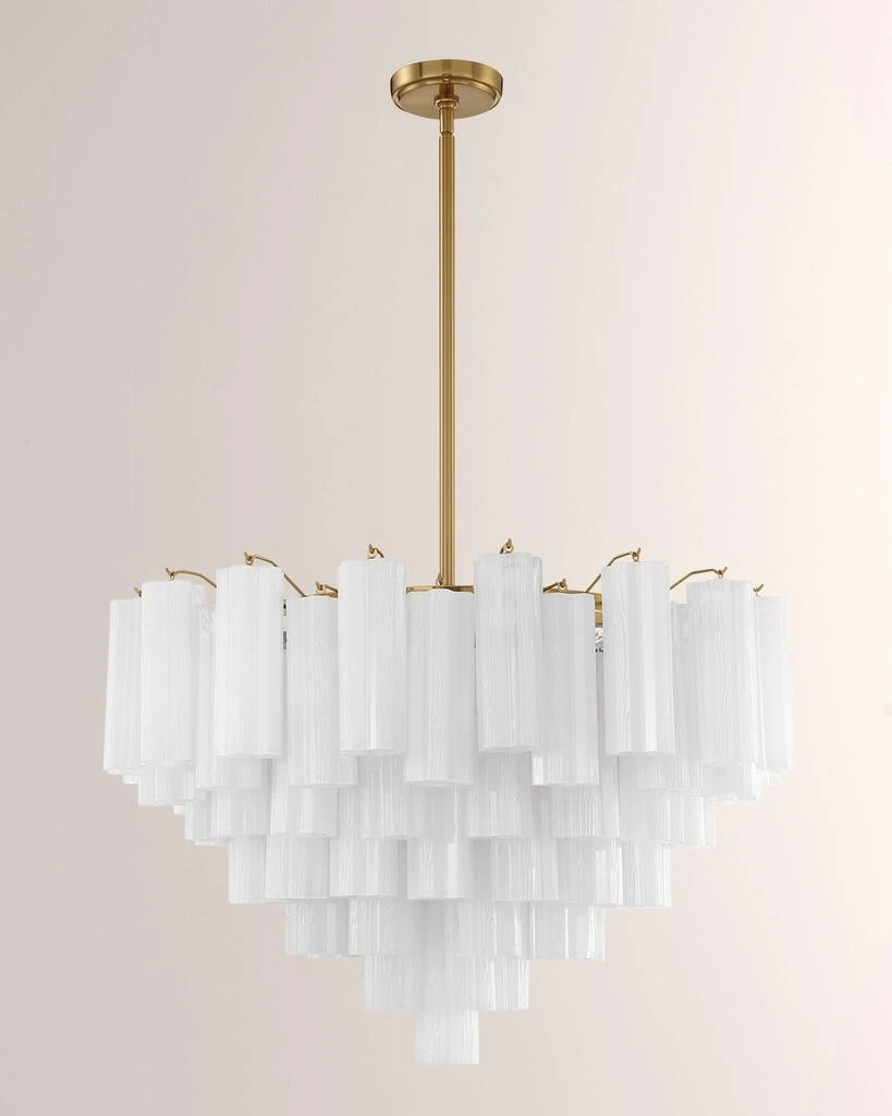 Crystorama Addis 16-Light Aged Brass Chandelier 1