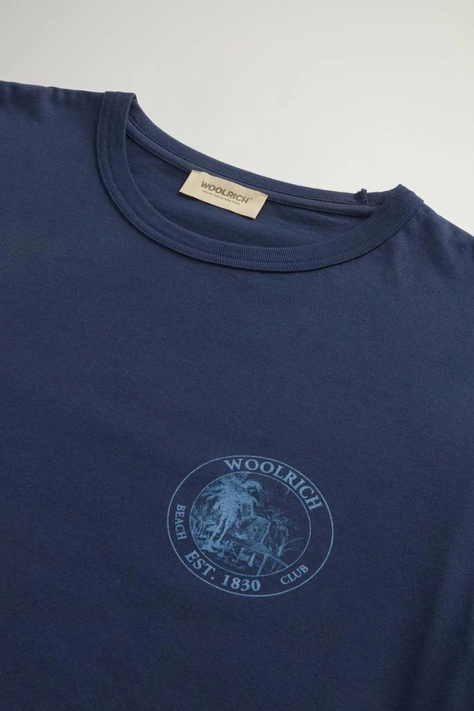 Woolrich Pure Cotton T-shirt - Men - Blue 6