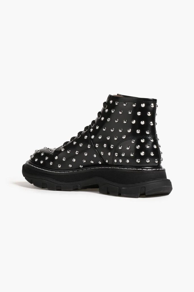 ALEXANDER MCQUEEN Studded leather combat boots 4