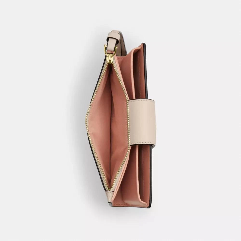 Coach Phone Wallet In Signature Canvas With Floral Print 3