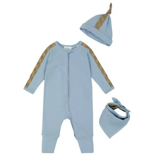 Burberry Baby onesie, bib and hat set 1