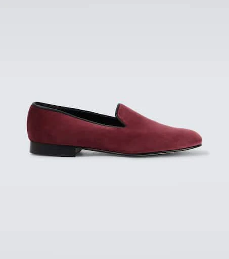 George Cleverley Albert velvet loafers 1