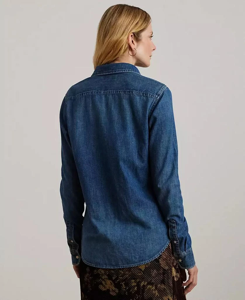 Ralph Lauren Women's Straight-Fit Denim Shirt 2