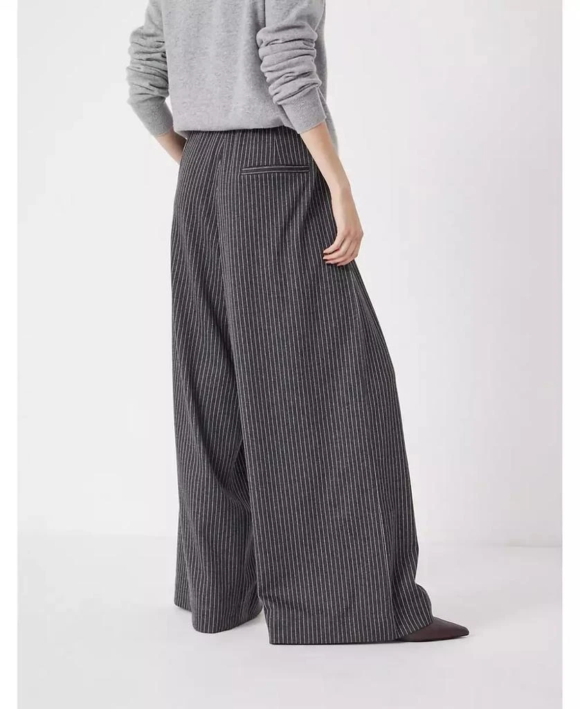 Hush Women's Pinstripe Wide Leg Jogger 4