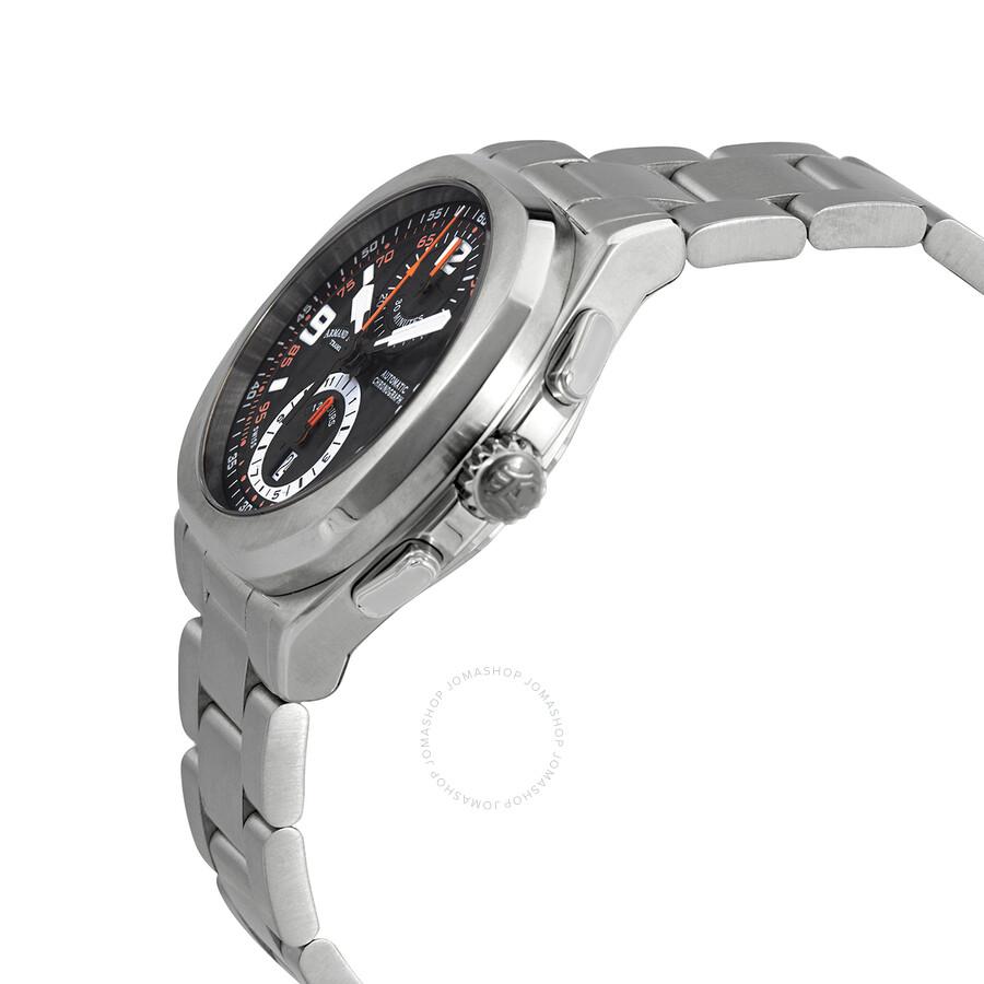Armand Nicolet JH9 Chronograph Automatic Black Dial Men's Watch A668HAA-NO-MA4680A