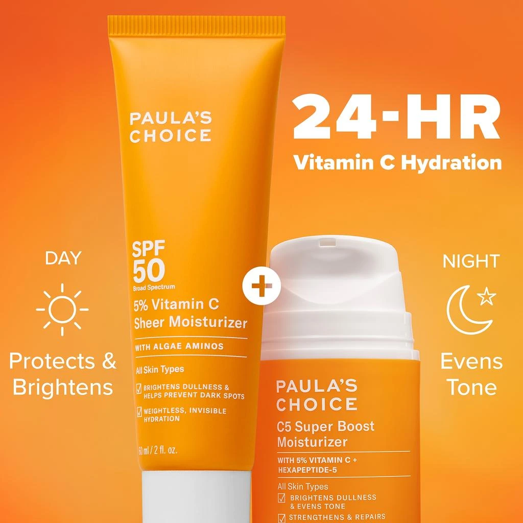 Paula's Choice Paula's Choice 5% Vitamin C Sheer Moisturiser SPF50 60ml 8