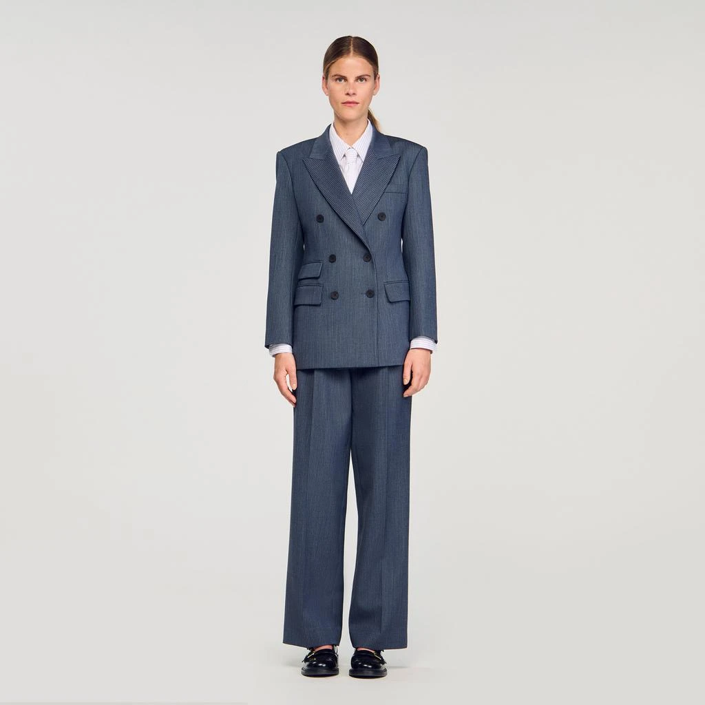 Sandro Striped tailored jacket 1