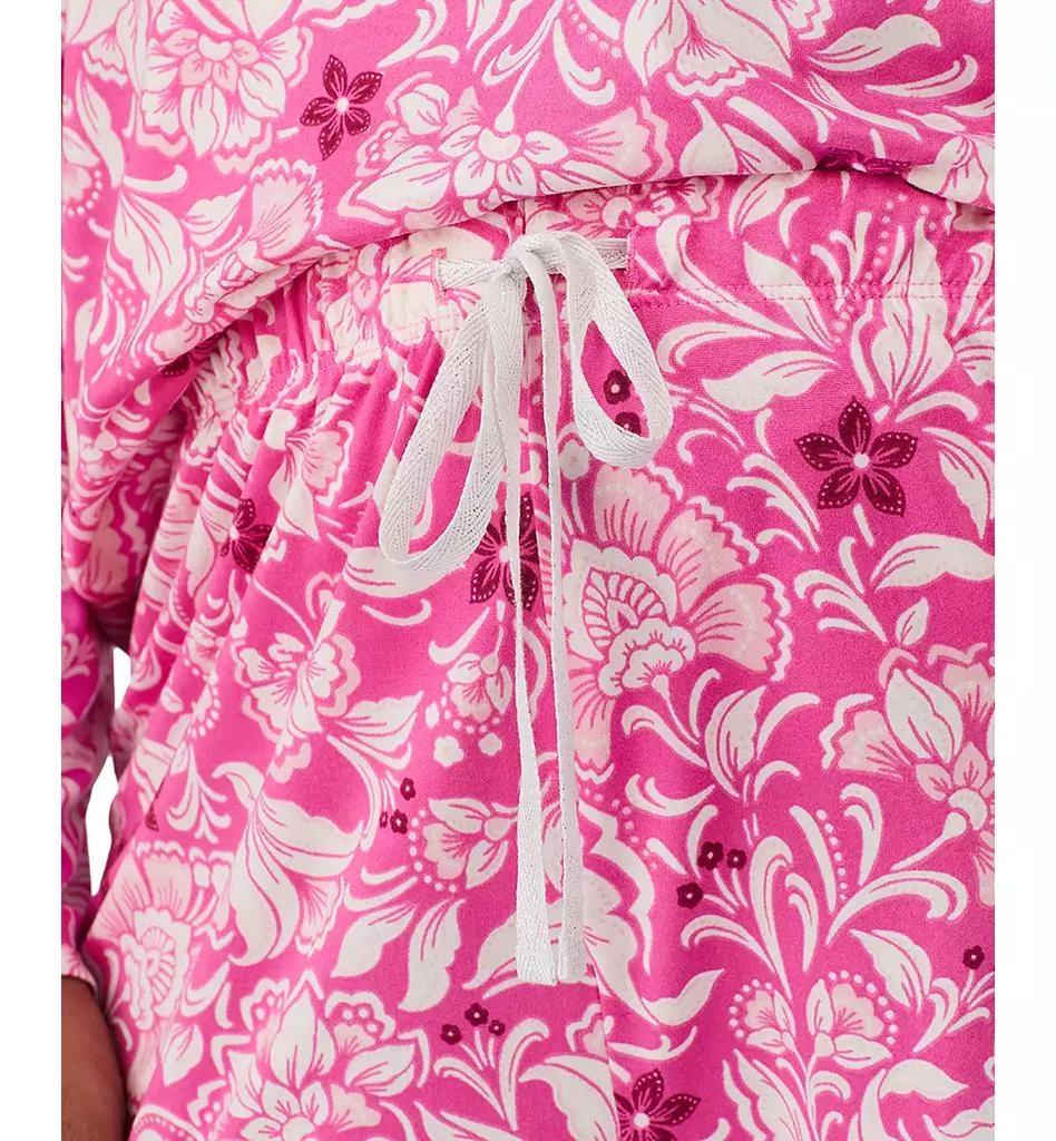 Ellen Tracy Plus Size Printed Long-Sleeve Pajama Set 5