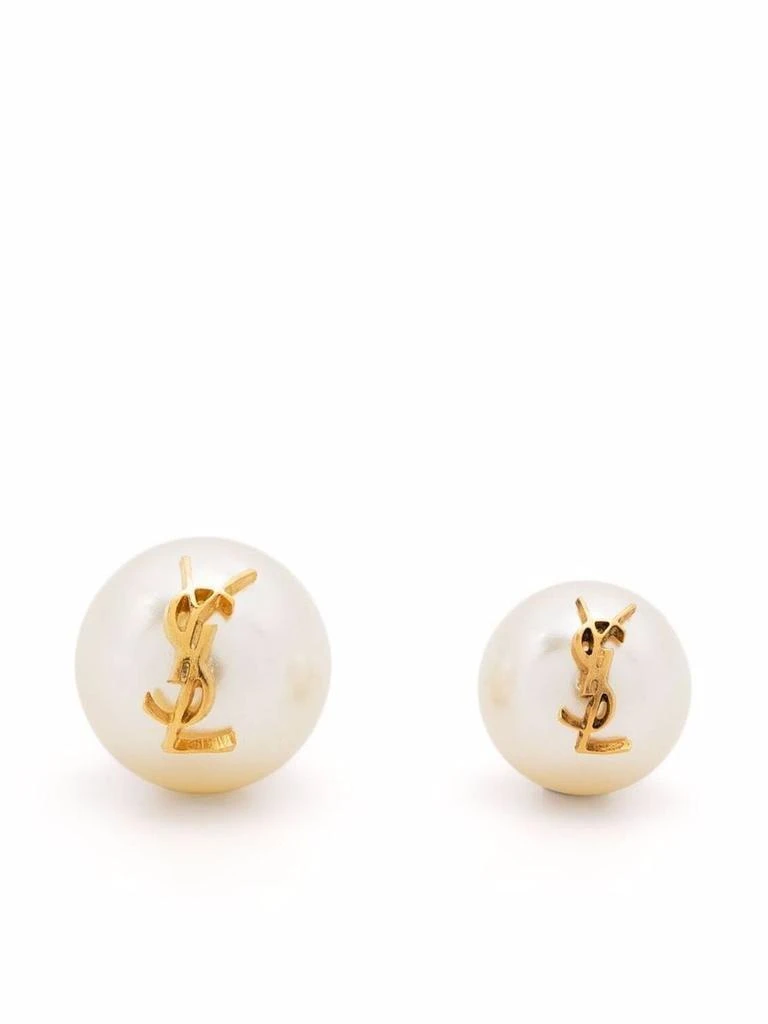 Yves Saint Laurent Saint Laurent "Cassandre" Pearl Stud Earrings 2