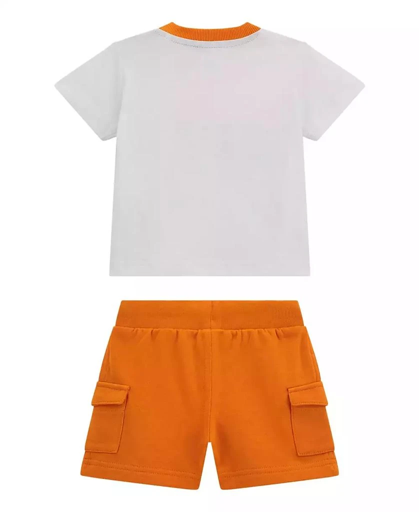 GUESS Baby Boys 2-Piece Short Sleeve T-Shirt and Active Shorts Set 2