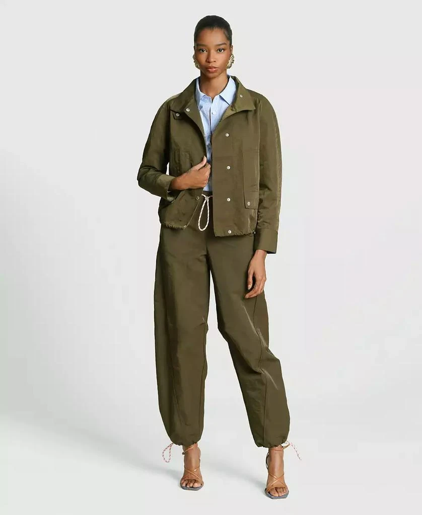 Avec Les Filles Women
s Mock Neck Track Jacket 2