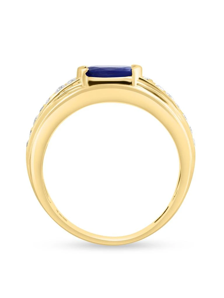 Effy 14K Yellow Gold, Sapphire 
0.34 TCW Diamond Ring 2