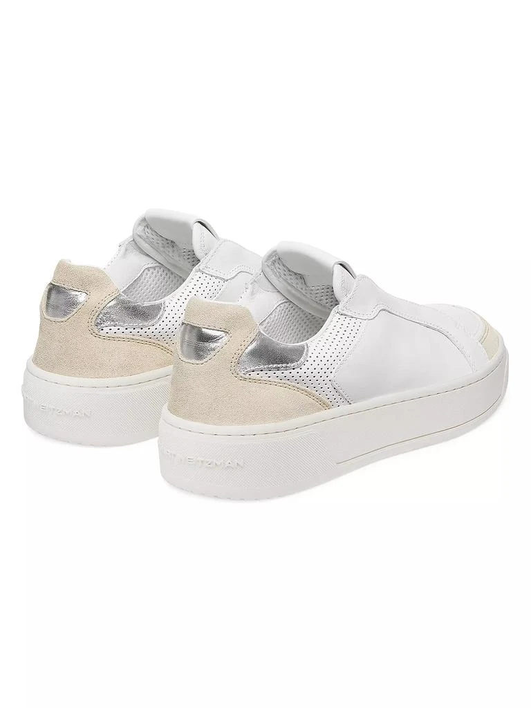 Stuart Weitzman Courtside Retro Leather Low-Top Sneakers 3