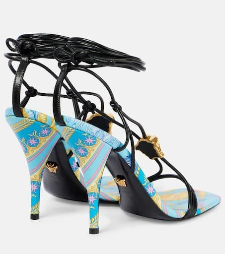 Versace La Medusa printed leather sandals 2
