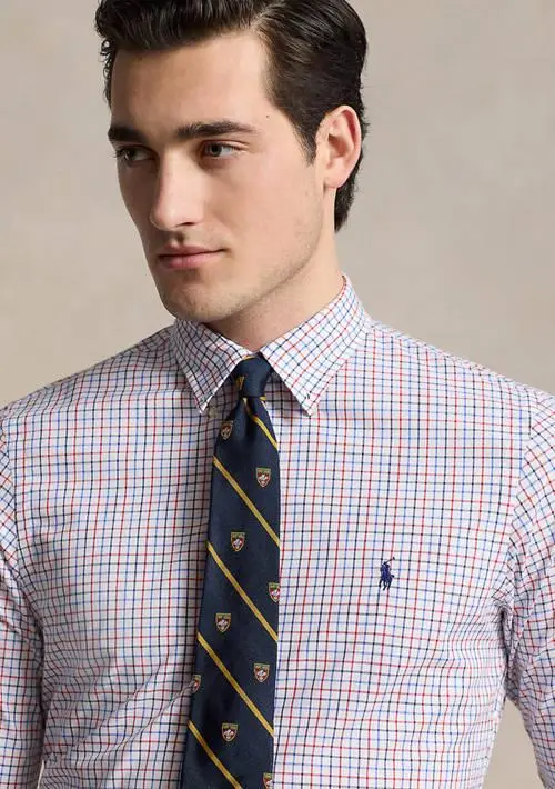 Ralph Lauren Classic Fit Plaid Stretch Poplin Shirt 3