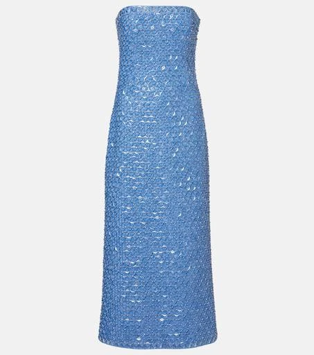 SIMKHAI Vanessa embellished bustier gown