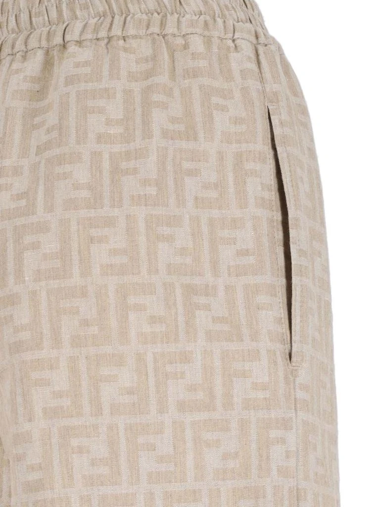 Fendi Fendi FF Chambray Wide-Leg Pants 4