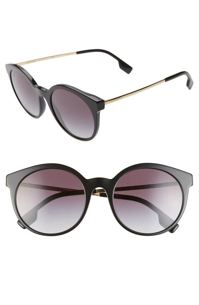 Burberry 53mm Round Sunglasses 1