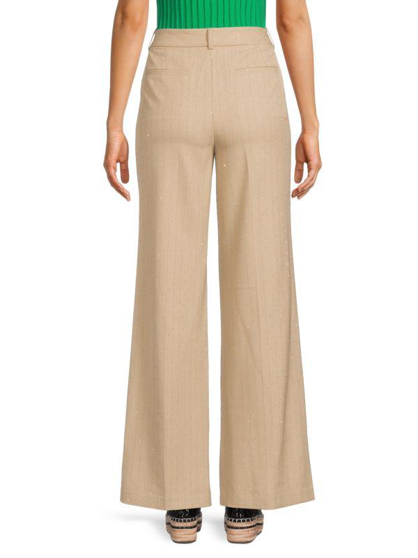 Karl Lagerfeld Paris ​Pinstripe Wide-Leg Pants