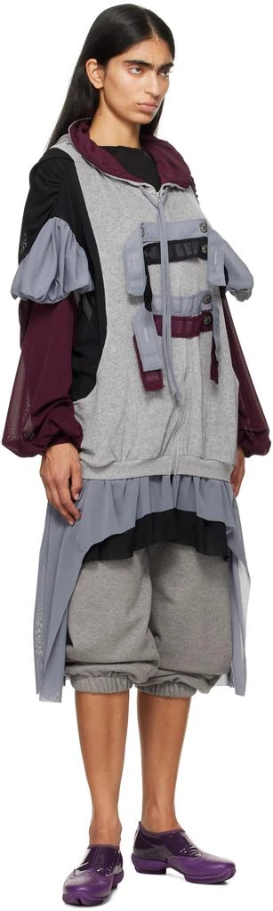VeniceW Black & Grey Tuxedo Hoodie 4