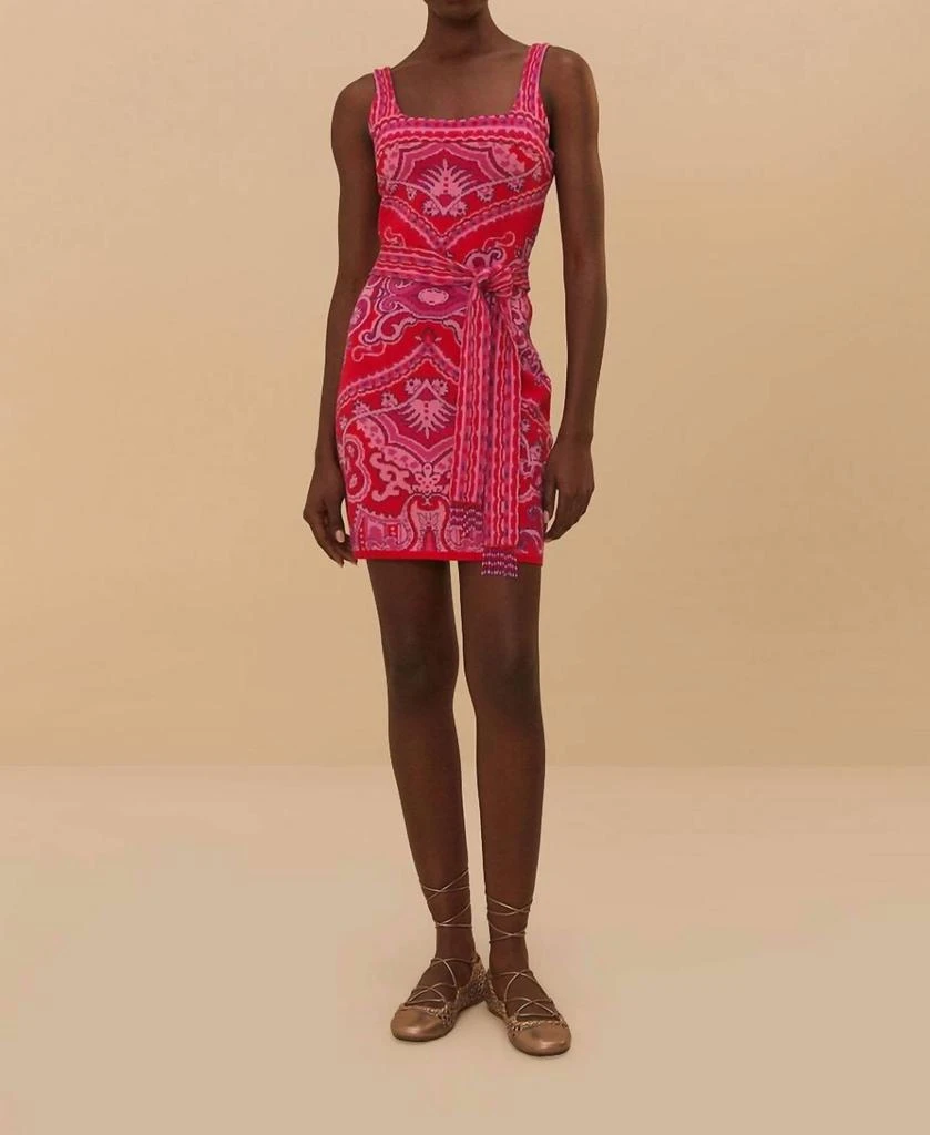 Farm Rio - Paisley Scarf Knit Mini Dress Farm Rio - Paisley Scarf Knit Mini Dress