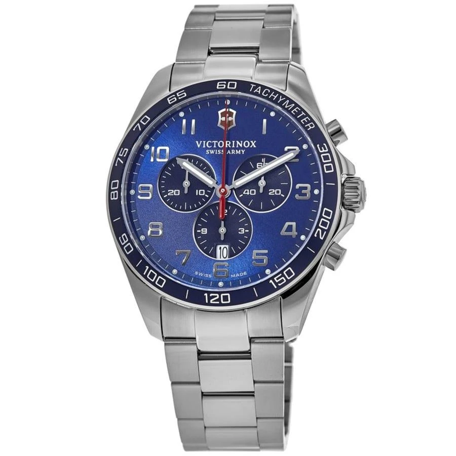 Swiss Army Fieldforce Chronograph Blue Dial Steel Men's Watch 241901 1