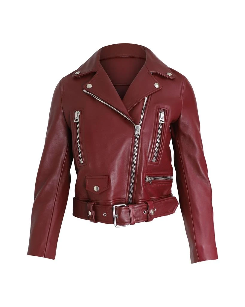 Acne Studios Biker Jacket in Red Leather 1