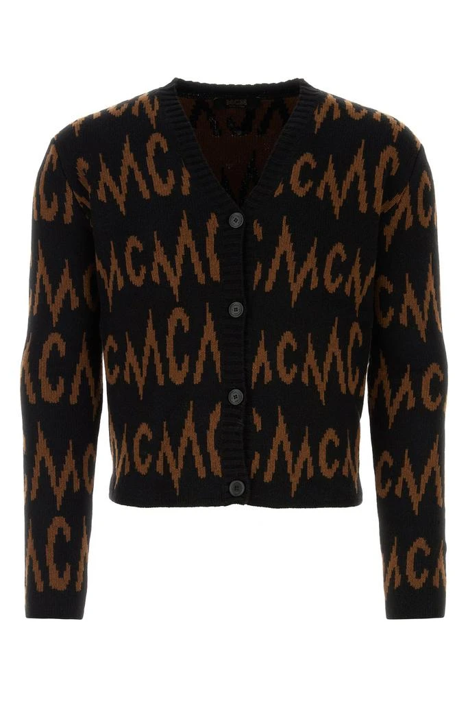 MCM Embroidered cashmere blend cardigan 1