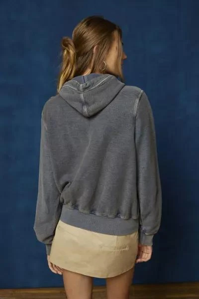 BDG BDG Distressed Logo Zip-Up Hoodie Sweatshirt 4