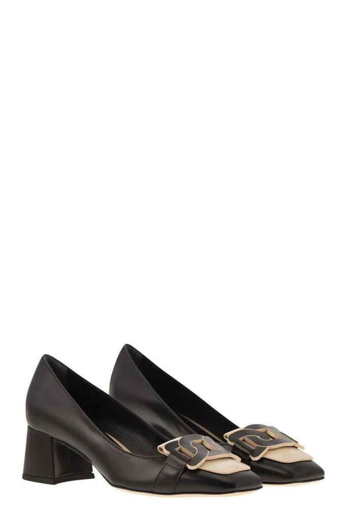 Tod's Tod'S Leather Pumps With Chain 4