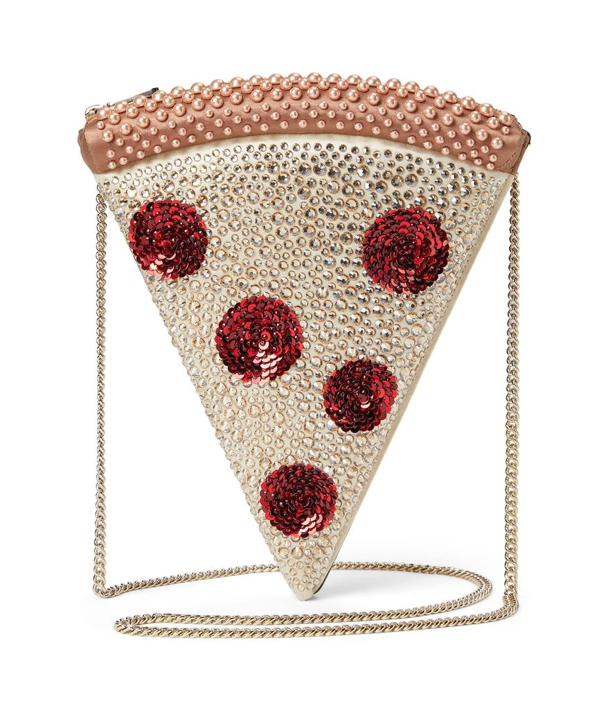 Kate Spade Slice Crystal Embellished Fabric 3-D Pizza Crossbody 1