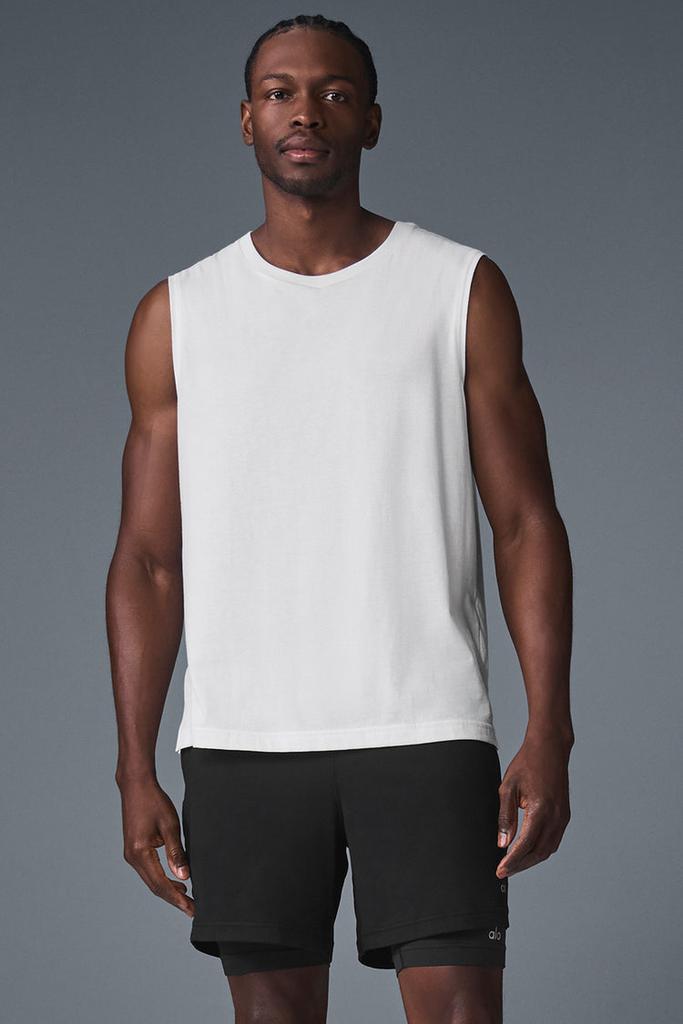 Alo The Triumph Muscle Tank - Oceanic Teal
