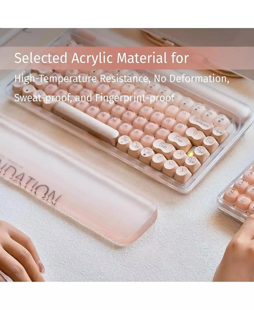 Lofree DOT Foundation Mechanical Keyboard with Jelly Palm Rest, 75% Hot-swappable, Rechargeable, Multi-Connection for Windows 2