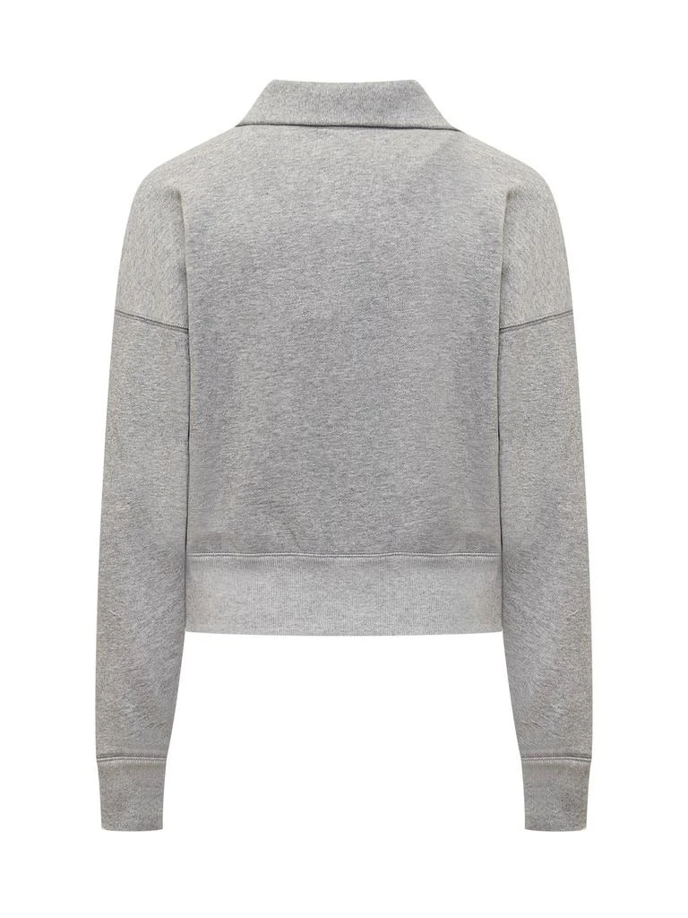 Isabel Marant Étoile Isabel Marant Étoile Ross Logo-Flocked Zip-Up Sweatshirt 2