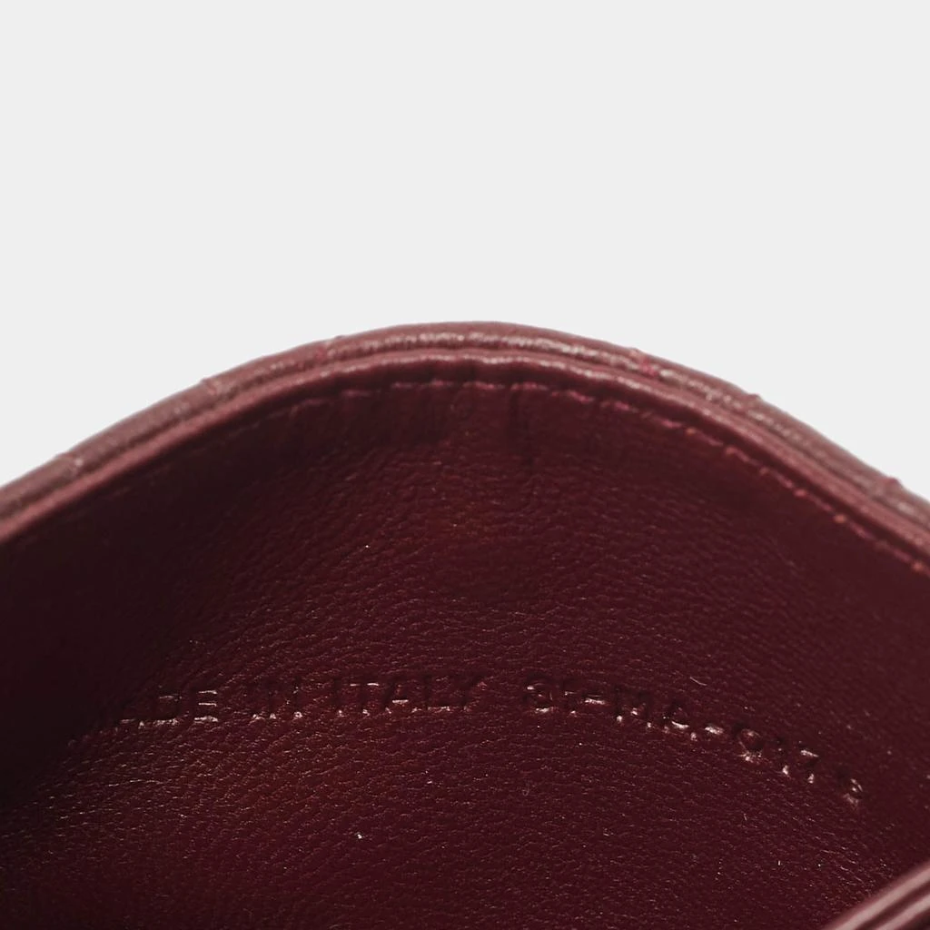Dior Dior Burgundy Cannage Leather Lady Dior 5 Gusset Card Case 8