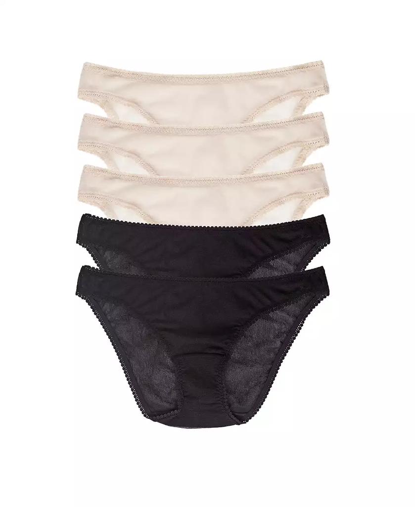 On Gossamer Women's Mesh Bikini 5 Pack Underwear