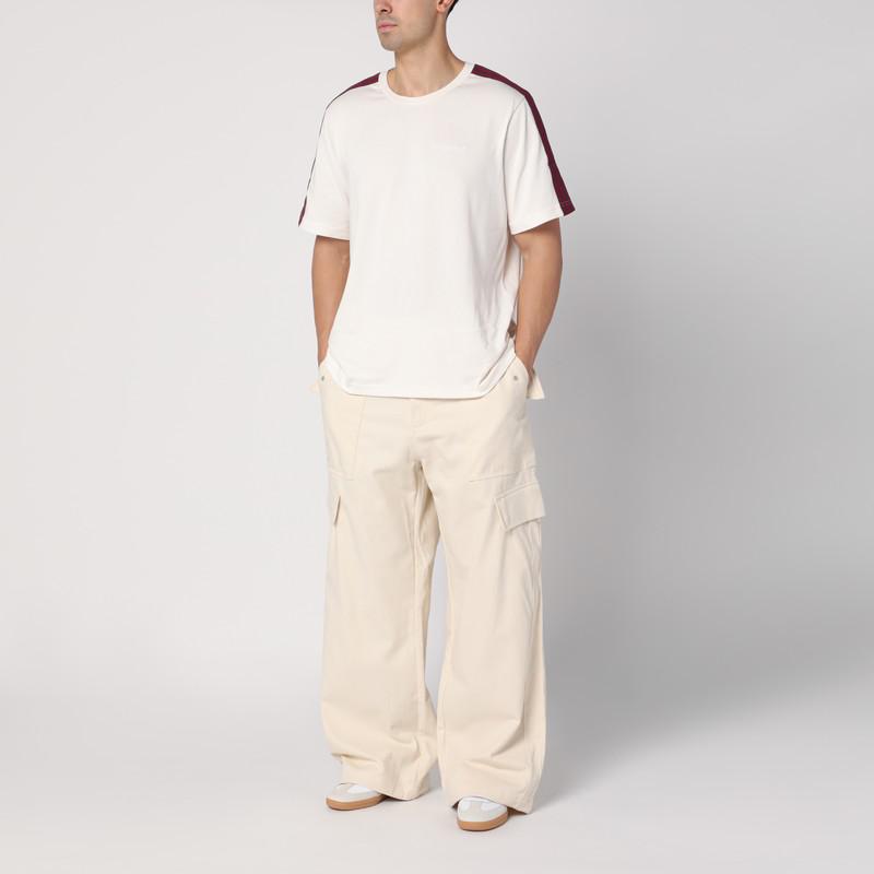 Adidas Ivory cotton cargo trousers