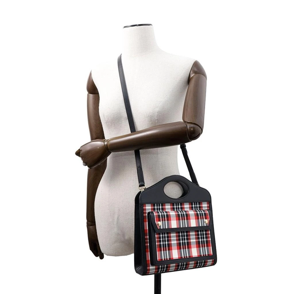 Burberry Color Nylon Leather Handbag Shoulder Bag (Pre-Owned) 5