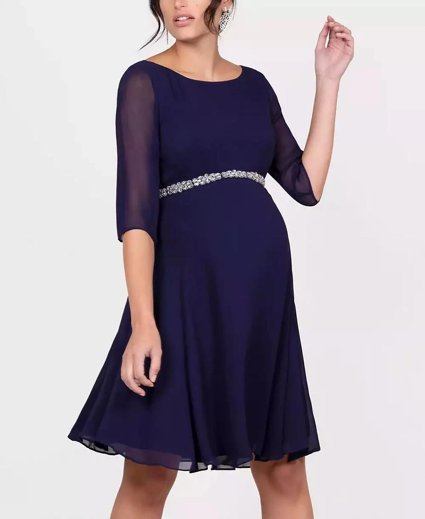 Seraphine Women's Beaded Maternity Cocktail Dress 2
